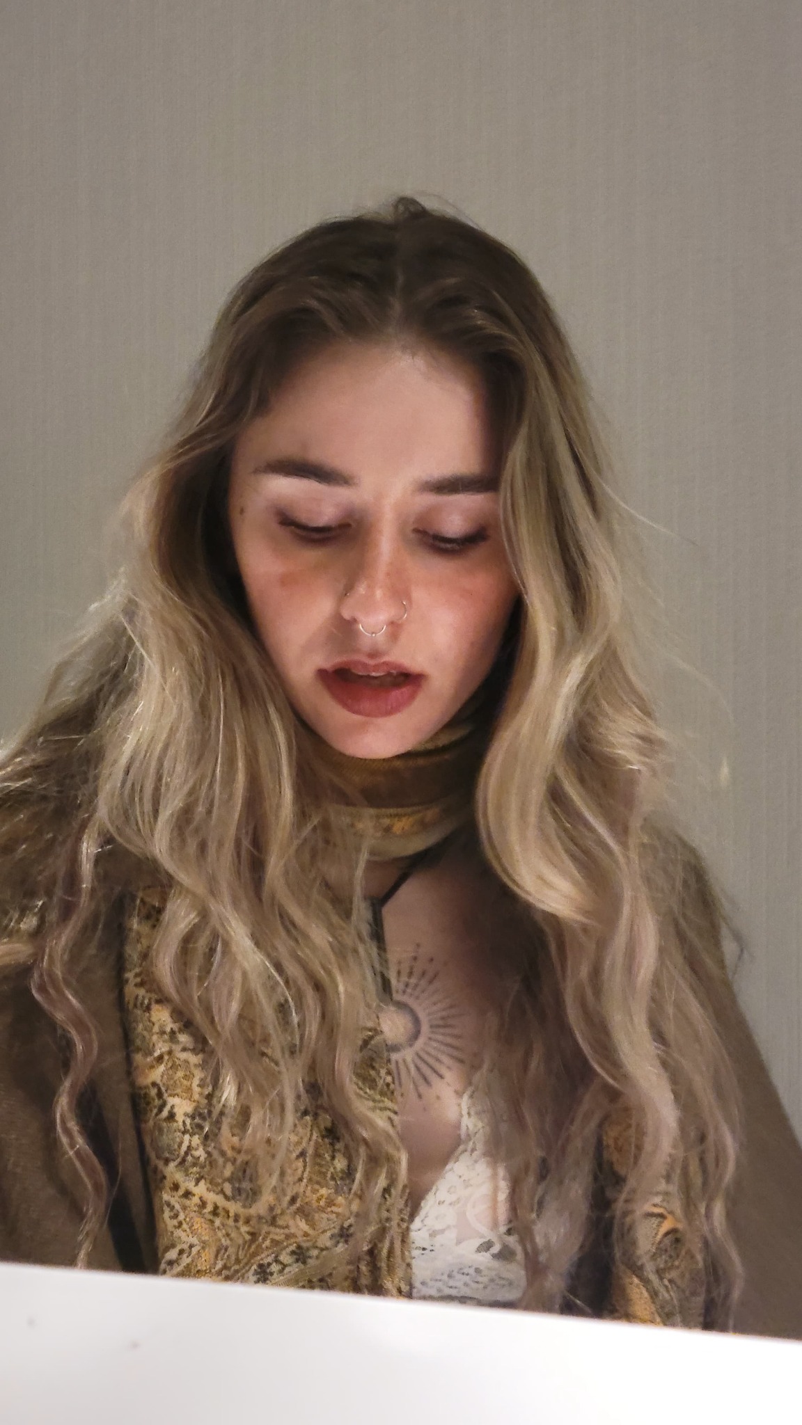 Final-stage observation — subject in contemplative state